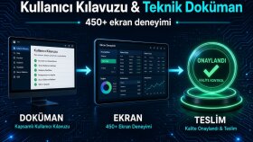 yazılımınıza kullanıcı kılavuzu ve teknik doküman hazırlarım