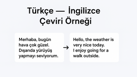 Profesyonel Türkçe – İngilizce Çeviri Örneği