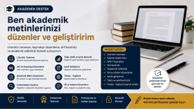 akademik içeriklerinizi profesyonelce düzenlerim