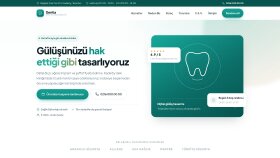 Dentia Diş Kliniği – Randevu Odaklı Landing Page (Konsept)