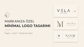markanıza özel minimalist logo tasarlayabilirim
