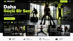 PeakFit Fitness Stüdyosu Web Sitesi