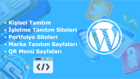 uzman olduğum wordpress kullanarak web sayfaları tasarlarım