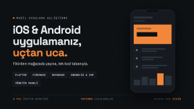 Flutter ile iOS ve Android uygulamanızı geliştiririm
