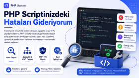 php ile yazılmış scriptinizdeki tüm hataları düzeltebilirim