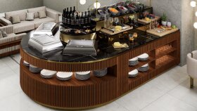 Club Lounge Büfe - Özel Mobilya Tasarımı
