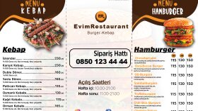 işletmeniz için menü tasarımı yapabilirim