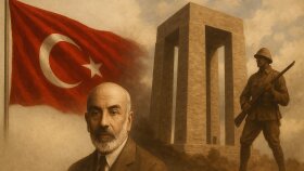 12 Mart ve 18 Mart Temalı Anı Posteri Tasarımı