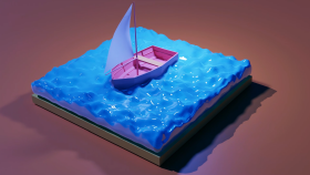 3D Boat Animation