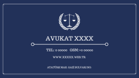 avukat- hukuk bürosu kartvizit