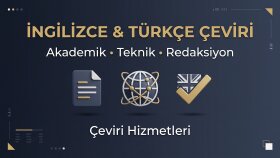 teknik metinlerinizi hızlı ve profesyonelce çevirebilirim