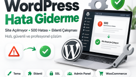 WordPress sitenizdeki hata ve sorunları gideririm