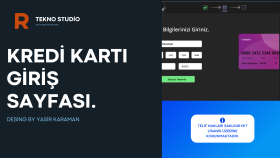 Kredi kartı bilgi giriş sayfası UI