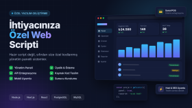 ihtiyacınıza özel web scripti ve yazılımı geliştiririm