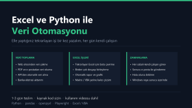 Python ile veri çekme ve Excel otomasyonu yaparım