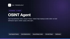 OSINT Agent - Açık Kaynak İstihbarat Analizi