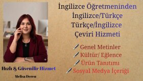 ingilizce-türkçe veya türkçe-ingilizce çeviri yaparım