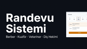 randevu sistemli özel web sitesi kuruyorum