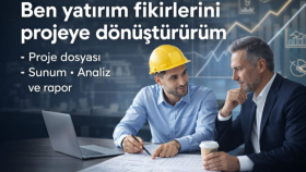 yatırım projeleri için profesyonel proje dosyası hazırlarım