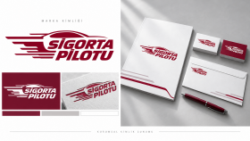 sigorta pilotu için modern logo tasarımı