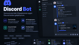 isteğinize göre discord botu geliştiririm