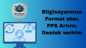 bilgisayarınızın ile ilgili her konuda teknik destek veririm
