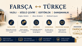 Farsça-Türkçe-İngilizce çeviri ve editörlük yaparım