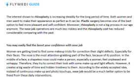 FlyMedi Guide ~ Rhinoplasty