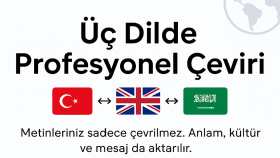 İngilizce/Arapça/Türkçe profesyonel çeviri yapabilirim