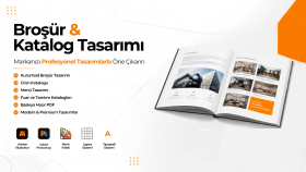 baskıya hazır broşür ve katalog tasarlarım