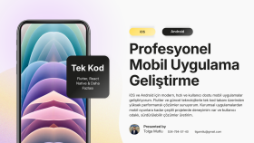 iOS ve Android için modern, mobil uygulamalar geliştiririm