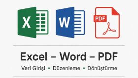Excel, Word ve PDF veri girişi ve düzenleme işleri yapıyorum