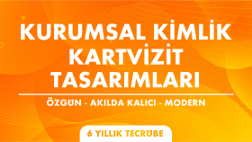 sizin için kurumsal kimlik ve kartvizit tasarımları yaparım