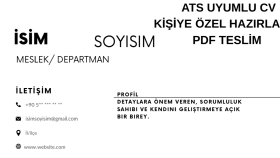 Profesyonel ve ATS Uyumlu CV Tasarımı