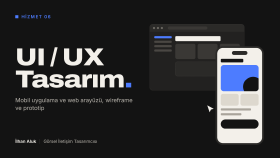 mobil uygulama ve web sitesi için UI/UX tasarımı yaparım