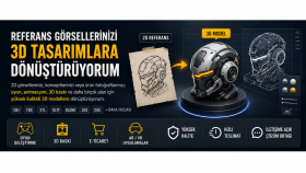 iki boyutlu görselleri 3 boyutlu modellere çeviririm