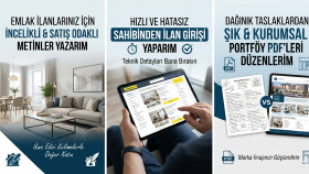 profesyonel emlak ilan metni yazar ve giriş yaparım