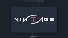 'VİNTAGE TATTOO' Logo çalışması
