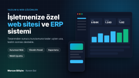 işletmenize özel web sitesi ve yönetim paneli yaparım