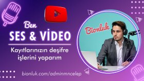 ses&video kayıtlarınızın deşifre işlemlerini yaparım
