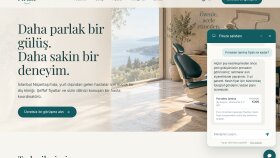 Firuze · Yapay zekâ asistanlı klinik sitesi (örnek proje)