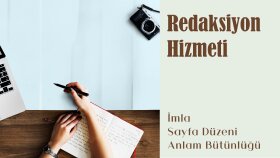 Türkçe öğretmeni olarak redaksiyon hizmeti veriyorum