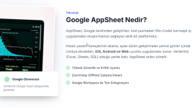 AppShet uygulamaları geliştiriyorum