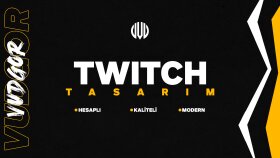 Twitch kanalınız için göz kamaştırıcı tasarımlar yapabilirim