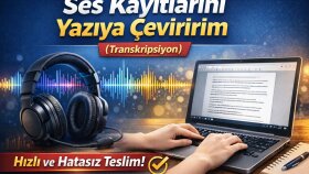 ses dosyalarınızı hatasız bir şekilde yazıya dönüştürürüm