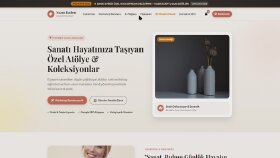 Sanat Evi Web Sitesi, E-Ticaret & Workshop Randevu Sistemi