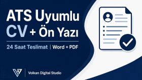 ATS uyumlu profesyonel CV + ön yazı hazırlıyorum