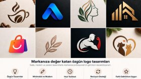 sade ve modern logolar tasarlarım
