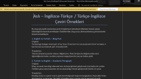 İngilizce-Türkçe çeviri hizmeti sunuyorum