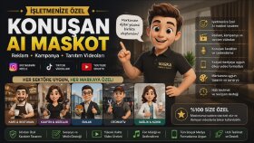 markanıza özel maskot ve reklam videoları hazırlarım